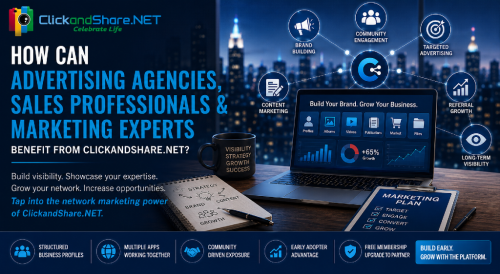 How Can Advertising Agencies, Sales Professionals & Marketing Experts Benefit from ClickandShare.NET?